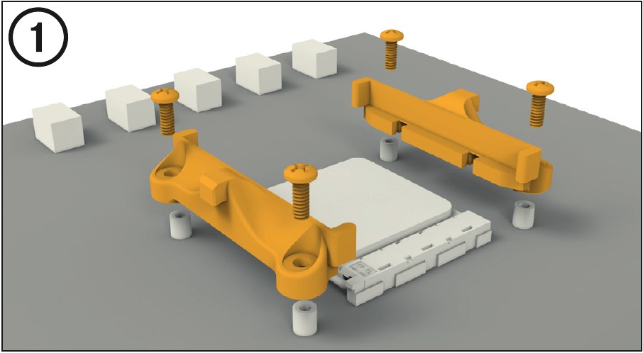 BE QUIET! - SHADOW ROCK 3 - AMD: AM5/AM4 - Montaż ramy montażowej chłodzenia AMD: AM5/AM4 - Montaż ramy montażowej chłodzenia