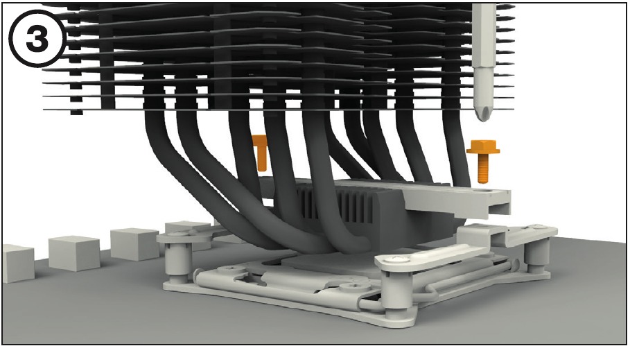 BE QUIET! - SHADOW ROCK 3 - Intel LGA 2011/2066 - Montaż chłodzenia procesora Intel LGA 2011/2066 - Montaż chłodzenia procesora