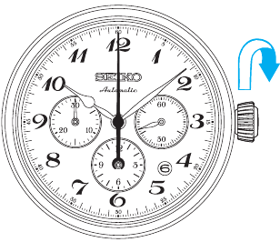 Seiko - 8R48 - Как вручную завести заводную пружину Как вручную завести заводную пружину