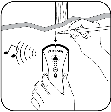 Zircon - StudSensor L30 - ENCUENTRE UNA VIGA - Paso 2 ENCUENTRE UNA VIGA - Paso 2