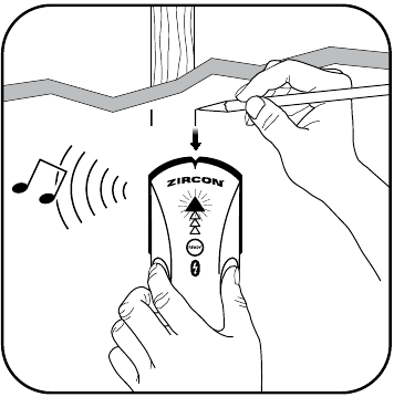 Zircon - StudSensor L30 - ENCUENTRE UNA VIGA - Paso 3 ENCUENTRE UNA VIGA - Paso 3