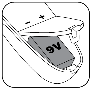 Zircon - StudSensor L30 - INSTALE LA BATERÍA DE 9 VOLTIOS INSTALE LA BATERÍA DE 9 VOLTIOS