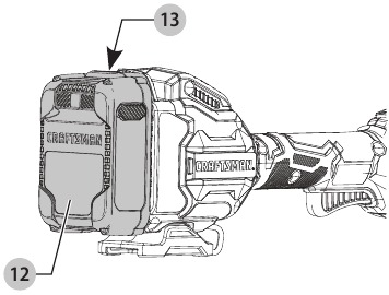 CRAFTSMAN - CMCST910M1 - Instalación y extracción de la batería Instalación y extracción de la batería