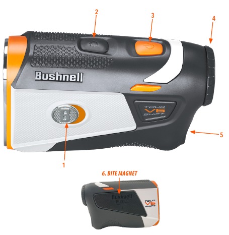 Bushnell GOLF - Tour V6 - VODNIK PO DELIH VODNIK PO DELIH