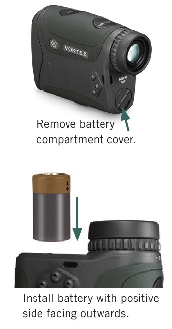 Vortex - Razor HD 4000 - Înlocuirea bateriei Înlocuirea bateriei