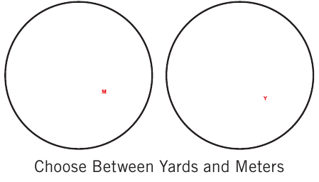 Vortex - Razor HD 4000 - Selectarea afișajului Selectarea afișajului