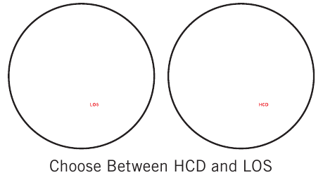 Vortex - Razor HD 4000 - Selectarea modului de măsurare a distanței Selectarea modului de măsurare a distanței