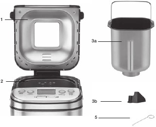 Cuisinart - CBK-110C - ONDERDELEN EN FUNCTIES ONDERDELEN EN FUNCTIES