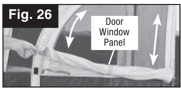 Coleman - ELITE WEATHERMASTER TENT - Itsestään rullautuvat ikkunat - Vaihe 1 Itsestään rullautuvat ikkunat - Vaihe 1