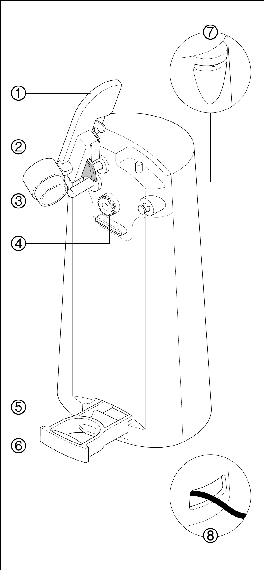 Kenwood - CAP70 - Key Pagrindiniai elementai