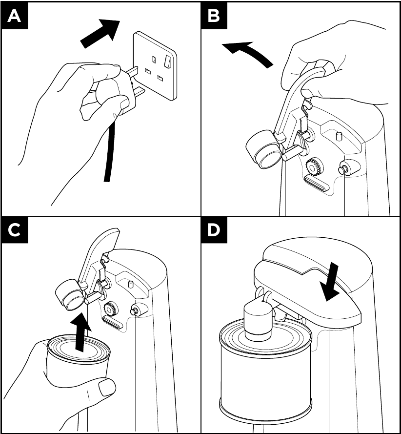 Kenwood - CAP70 - To Use Your Can Opener - Part 1 Skardinių atidarytuvo naudojimas - 1 dalis