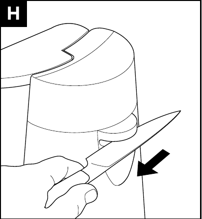 Kenwood - CAP70 - Using the Knife Sharpener Peilių galąstuvo naudojimas