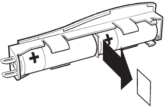 Honeywell - CM61NG - Como instalo as pilhas - Passo 2 Como instalo as pilhas - Passo 2