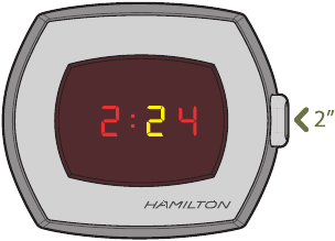 HAMILTON - AMERICAN CLASSIC PSR - Kubadilisha hadi kuweka tarakimu ya makumi ya dakika Kubadilisha hadi kuweka tarakimu ya makumi ya dakika