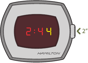 HAMILTON - AMERICAN CLASSIC PSR - Kubadilisha hadi kuweka tarakimu ya vitengo vya dakika Kubadilisha hadi kuweka tarakimu ya vitengo vya dakika