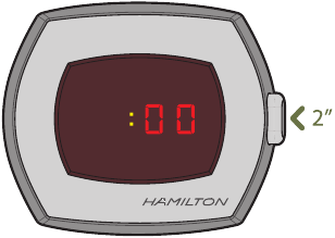 HAMILTON - AMERICAN CLASSIC PSR - Kubadilisha hadi kuweka sekunde Kubadilisha hadi kuweka sekunde