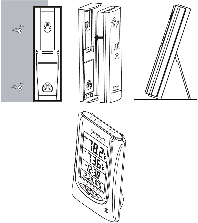 Oregon Scientific - IWA-80055 - PLACERING AF SENDEREN UDENFOR PLACERING AF SENDEREN UDENFOR