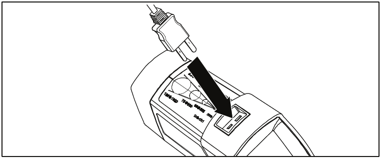 Fluke - 561 - Připojení teplotní sondy Připojení teplotní sondy