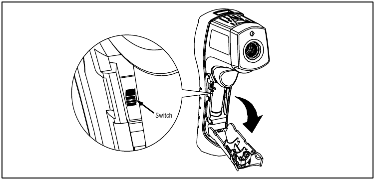 Fluke - 561 - Přepínání mezi °C a °F Přepínání mezi °C a °F
