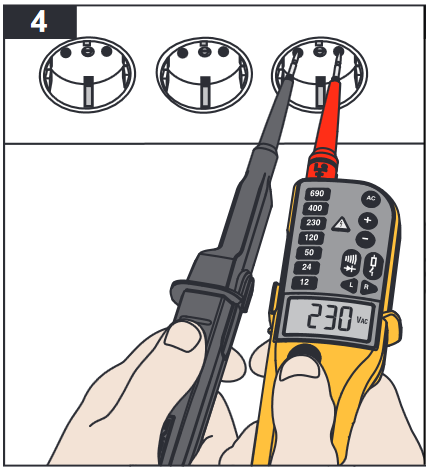 Fluke - T90 - Kendi Kendine Test - Adım 1 Kendi Kendine Test - Adım 1