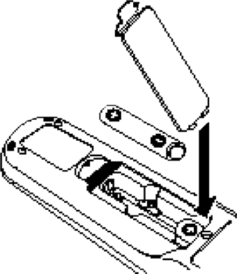 Sanyo - RMT-U100 Moonlight - Εγκατάσταση των μπαταριών Εγκατάσταση των μπαταριών