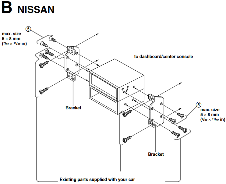 Sony - CDX-GT20W - Montaggio dell'unità in un veicolo giapponese - Fase 2 Montaggio dell'unità in un veicolo giapponese - Fase 2