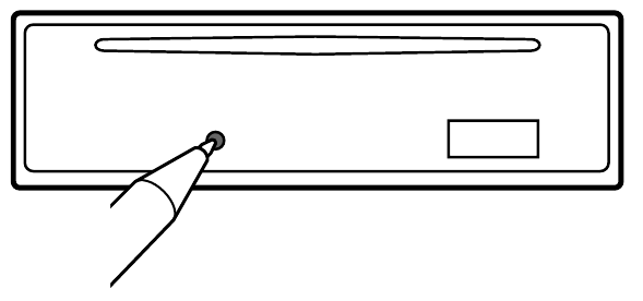 Sony - CDX-GT20W - Pulsante RESET Pulsante RESET