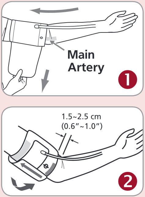 Rossmax - AU941f - Applying the Cuff - Step 1 Applying the Cuff - Step 1
