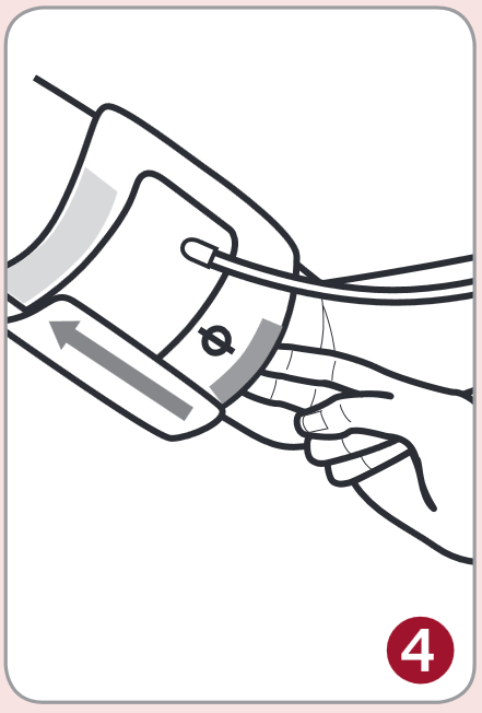 Rossmax - AU941f - Applying the Cuff - Step 3 Applying the Cuff - Step 3