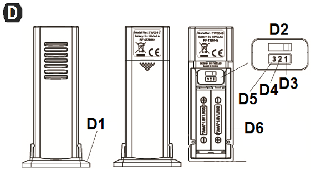 Techno Line - WS 6812 - VISÃO GERAL - Sensor de temperatura exterior VISÃO GERAL - Sensor de temperatura exterior