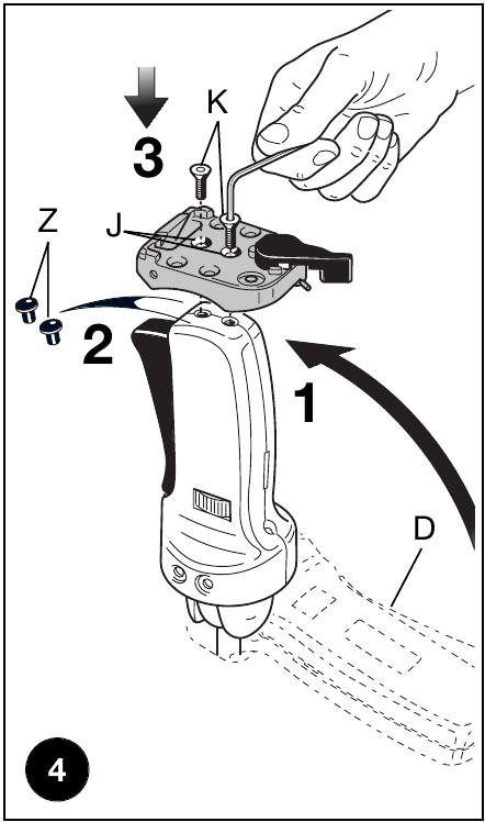 Manfrotto - 322RC2 - Configuración de la rótula para uso en posición vertical Configuración de la rótula para uso en posición vertical