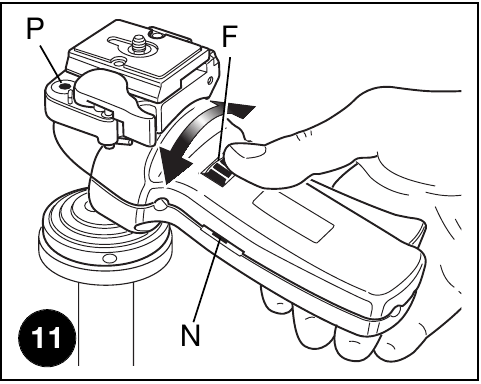Manfrotto - 322RC2 - USO DE LA RÓTULA USO DE LA RÓTULA