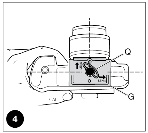 Manfrotto - MKBFR1A4B-BH - FITTING THE QUICK RELEASE PLATE TO THE CAMERA VENDOSJA E PLATËS SË LËSHIMIT TË SHPEJTË NË KAMERË