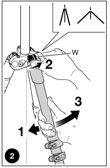 Manfrotto - MKBFR1A4B-BH - LEG ANGLE ADJUSTMENT RREGULLIMI I KËNDIT TË KËMBËS