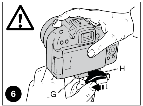 Manfrotto - MKBFR1A4B-BH - MOUNTING THE CAMERA ON THE HEAD - Step 2 MONTIMI I KAMERËS NË KOKË - Hapi 2