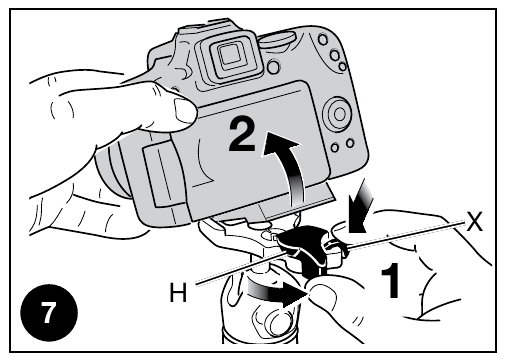 Manfrotto - MKBFR1A4B-BH - REMOVING THE CAMERA FROM THE HEAD HEQJA E KAMERËS NGA KOKA