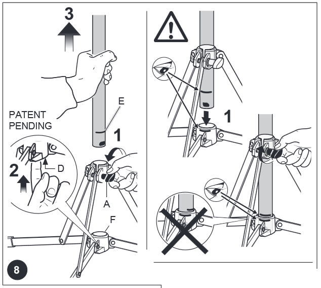 Manfrotto - MS0490C - ИСПОЛЬЗОВАНИЕ КОЛОННЫ В КАЧЕСТВЕ РУЧНОГО ДЕРЖАТЕЛЯ ИСПОЛЬЗОВАНИЕ КОЛОННЫ В КАЧЕСТВЕ РУЧНОГО ДЕРЖАТЕЛЯ