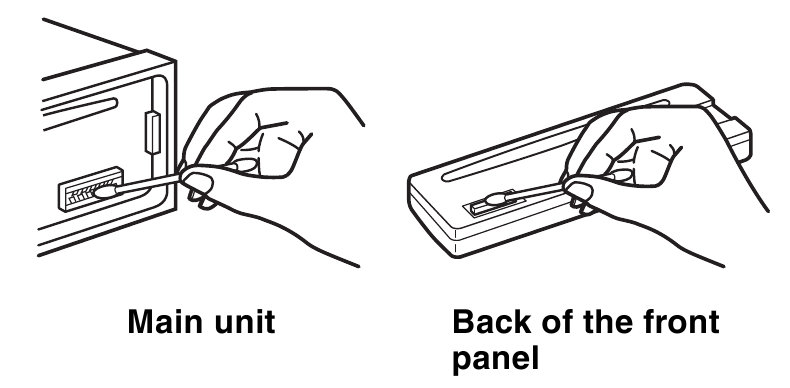 Sony - CDX-GT07 - Ulagichlarni tozalash Ulagichlarni tozalash