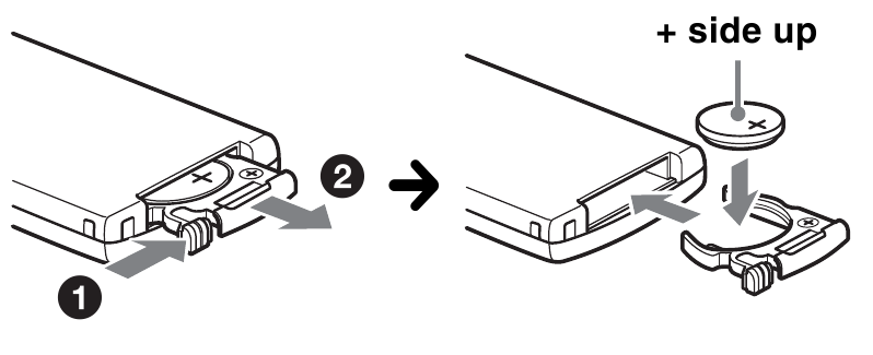 Sony - CDX-GT07 - Kartochka masofadan boshqaruvchisining litiy batareyasini almashtirish Kartochka masofadan boshqaruvchisining litiy batareyasini almashtirish