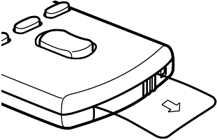 Sony - CDX-GT09 - Preparación del mando a distancia tipo tarjeta Preparación del mando a distancia tipo tarjeta