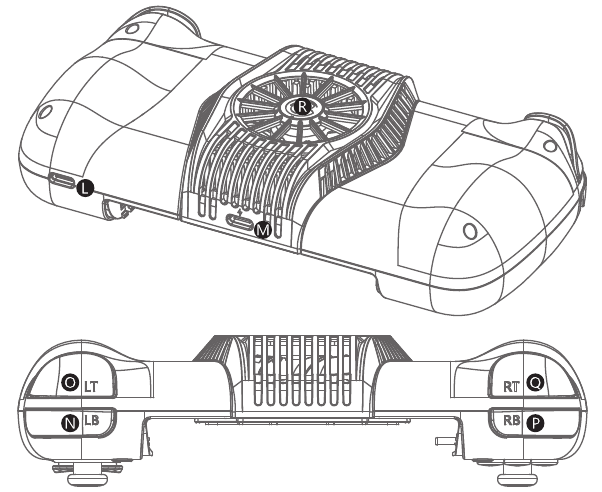 GameSir - X3 Type-C - LAYOUT DO DISPOSITIVO - Parte 2 LAYOUT DO DISPOSITIVO - Parte 2