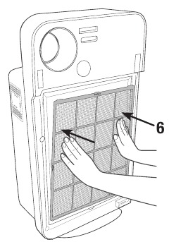 Helyezze vissza a szűrőket