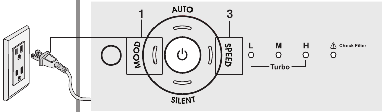 Oreck - AirInstinct AIR108 - A levegőérzékelő beállítása A levegőérzékelő beállítása
