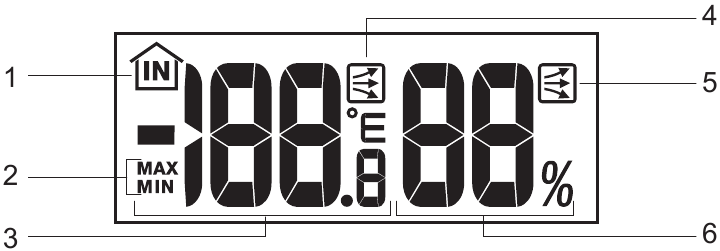 Oregon Scientific - BAR688HGA - LCD-ekraan - sisetemperatuuri ala LCD-ekraan - sisetemperatuuri ala