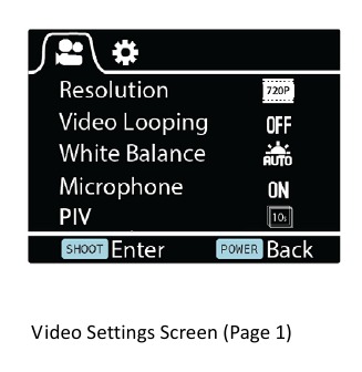 Rollei - Actioncam 400 - Vaizdo įrašo nustatymai Vaizdo įrašo nustatymai