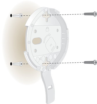 NETGEAR - WAX220 - Қатты қабырғаға орнату - 1-қадам Қатты қабырғаға орнату - 1-қадам