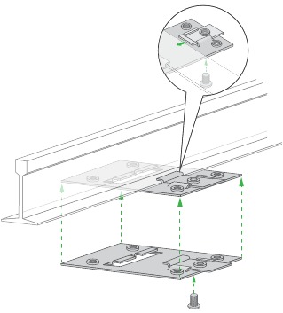 NETGEAR - WAX220 - T-жолаққа орнату - 1-қадам T-жолаққа орнату - 1-қадам
