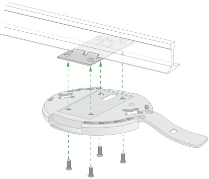 NETGEAR - WAX220 - T-жолаққа орнату - 2-қадам T-жолаққа орнату - 2-қадам