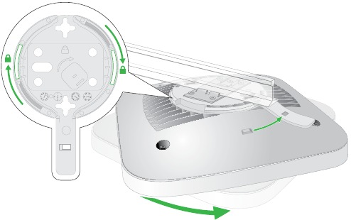 NETGEAR - WAX220 - T-жолаққа орнату - 4-қадам T-жолаққа орнату - 4-қадам