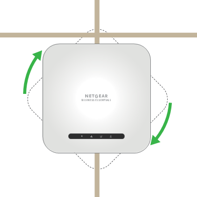 NETGEAR - WAX220 - T-жолаққа орнату - 5-қадам T-жолаққа орнату - 5-қадам